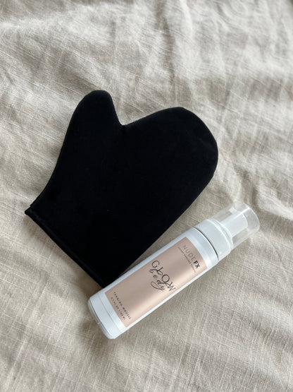 Glow Body Tanning Mousse + Applicator Mitt